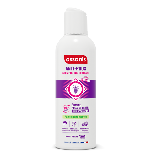 Shampoing Anti-poux 200 ml Assanis