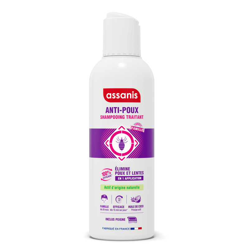 Shampoing Anti-poux 200 ml Assanis