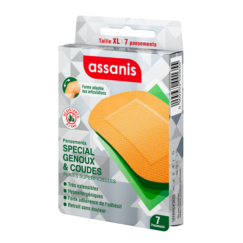 Pansements Genoux & Coudes x7 Assanis